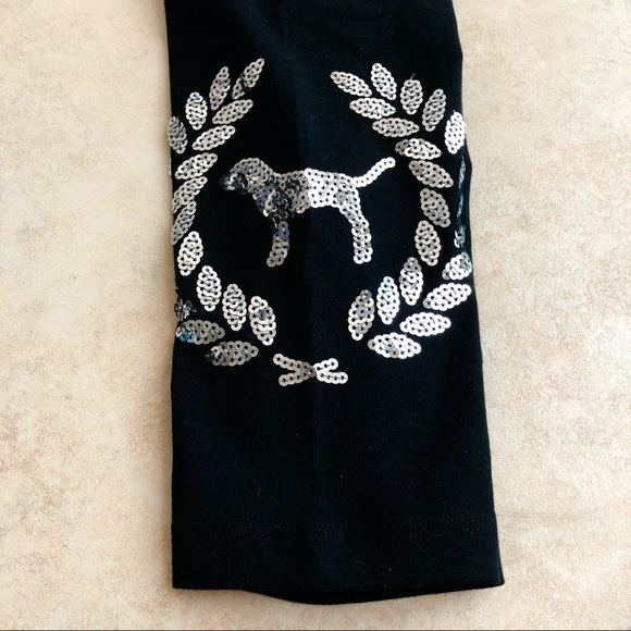 VS PINK Sequins Bling Everyday Legging Size Medium - Picture 6 of 8